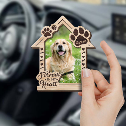 Forever In My Heart Dog House And Paw Design