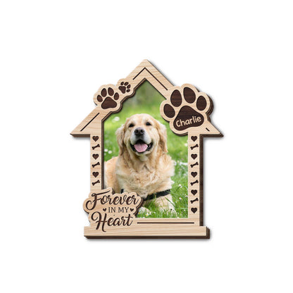 Forever In My Heart Dog House And Paw Design