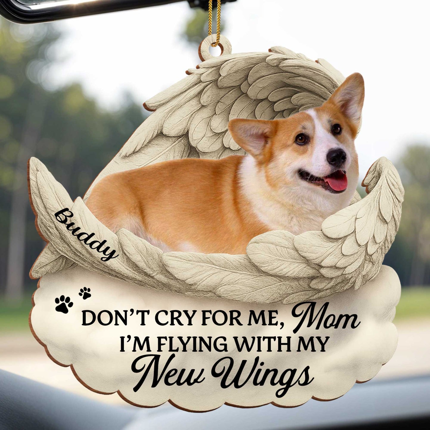 Don't Cry For Me I'm Flying With New Wings And Paw Prints