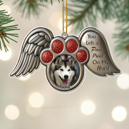You Left A Paw Print On My Heart, Wings and Paw Print