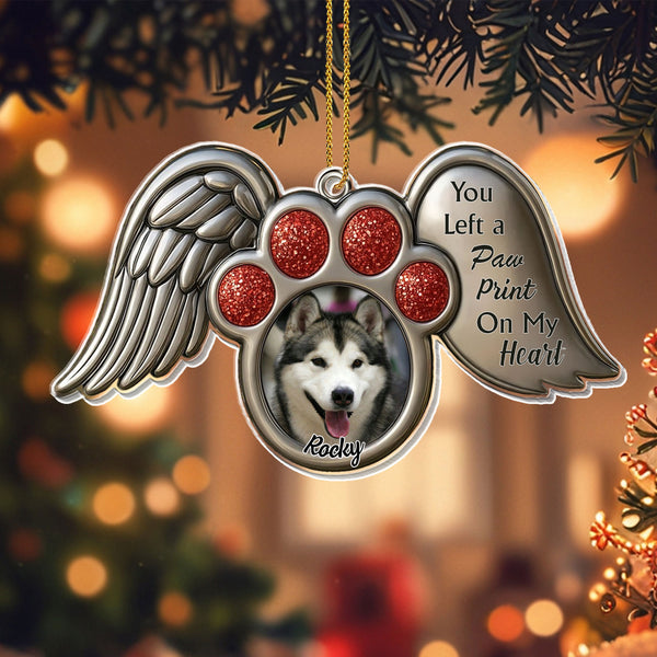 You Left A Paw Print On My Heart, Wings and Paw Print