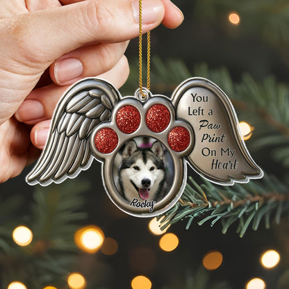 You Left A Paw Print On My Heart, Wings and Paw Print