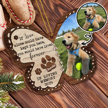 If Love Alone Could Have Kept You Here, Paw Prints And Heart Design