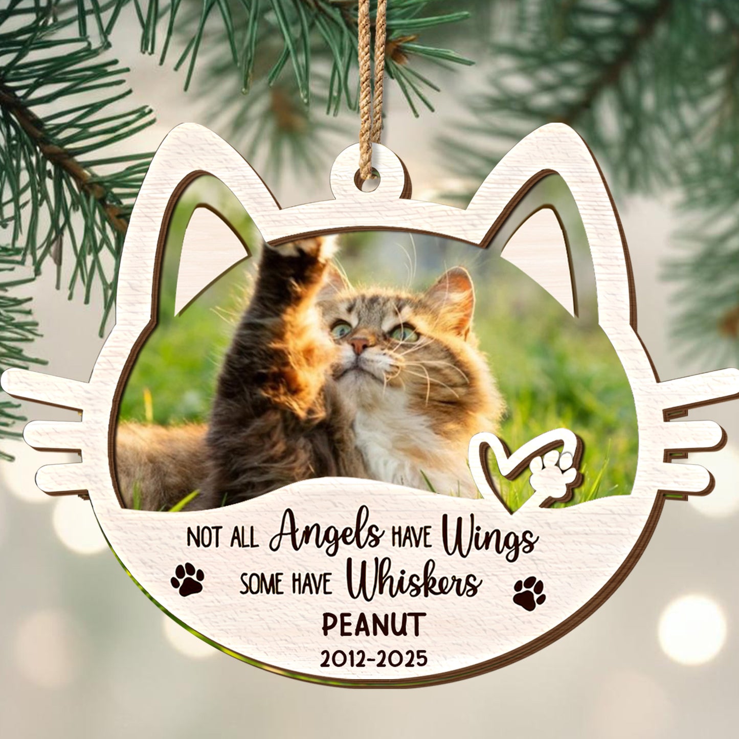Not All Angels Have Wings, Some Have Whiskers Cat Ornament