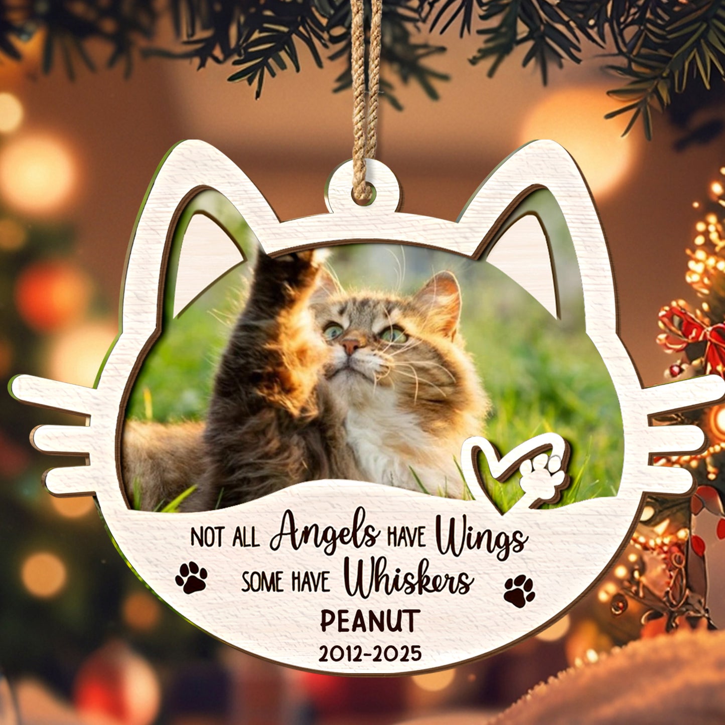 Not All Angels Have Wings, Some Have Whiskers Cat Ornament