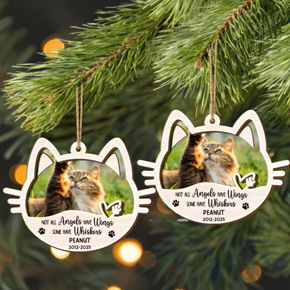 Not All Angels Have Wings, Some Have Whiskers Cat Ornament