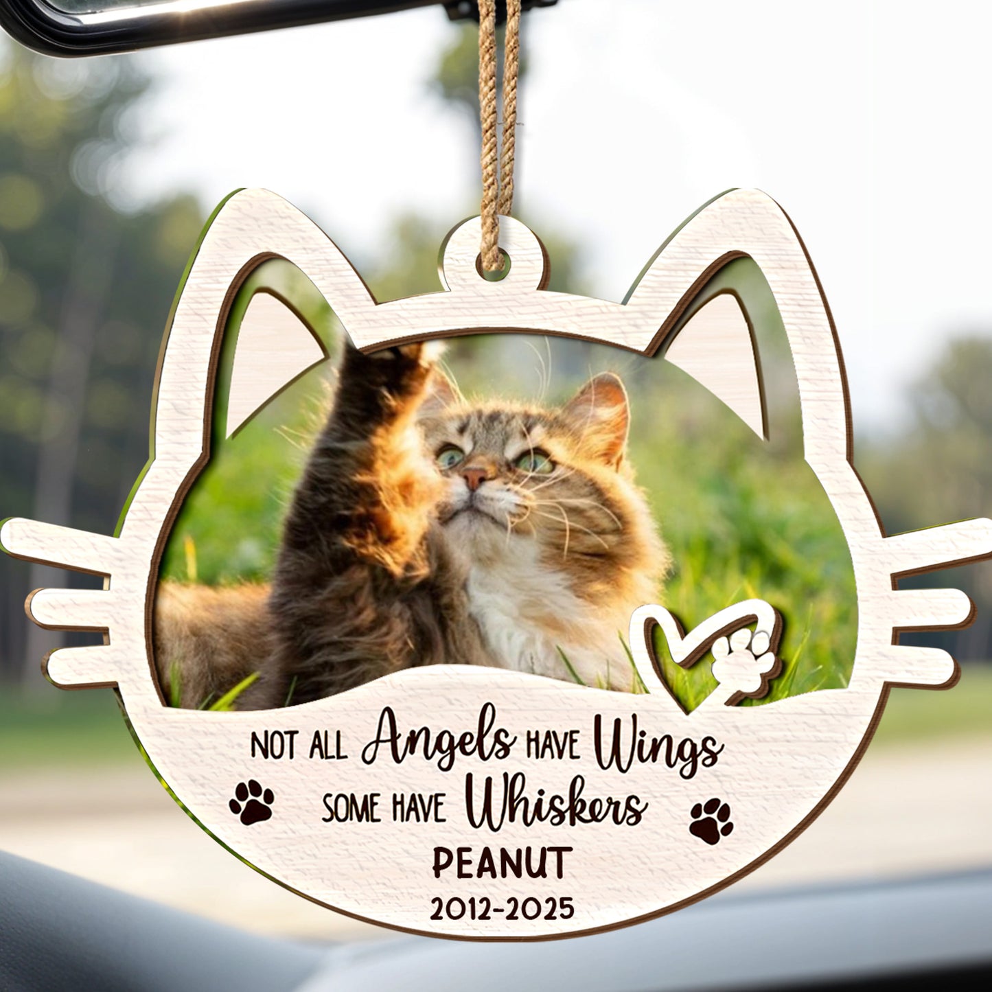 Not All Angels Have Wings, Some Have Whiskers Cat Ornament