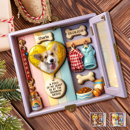 A Piece Of My Heart Is At The Rainbow Bridge, Heart, Pet Essentials