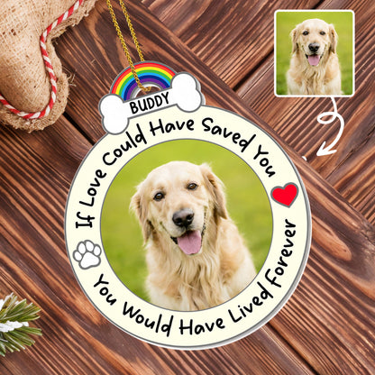 If Love Could Have Saved You, Memorial Gift For Pet Lovers