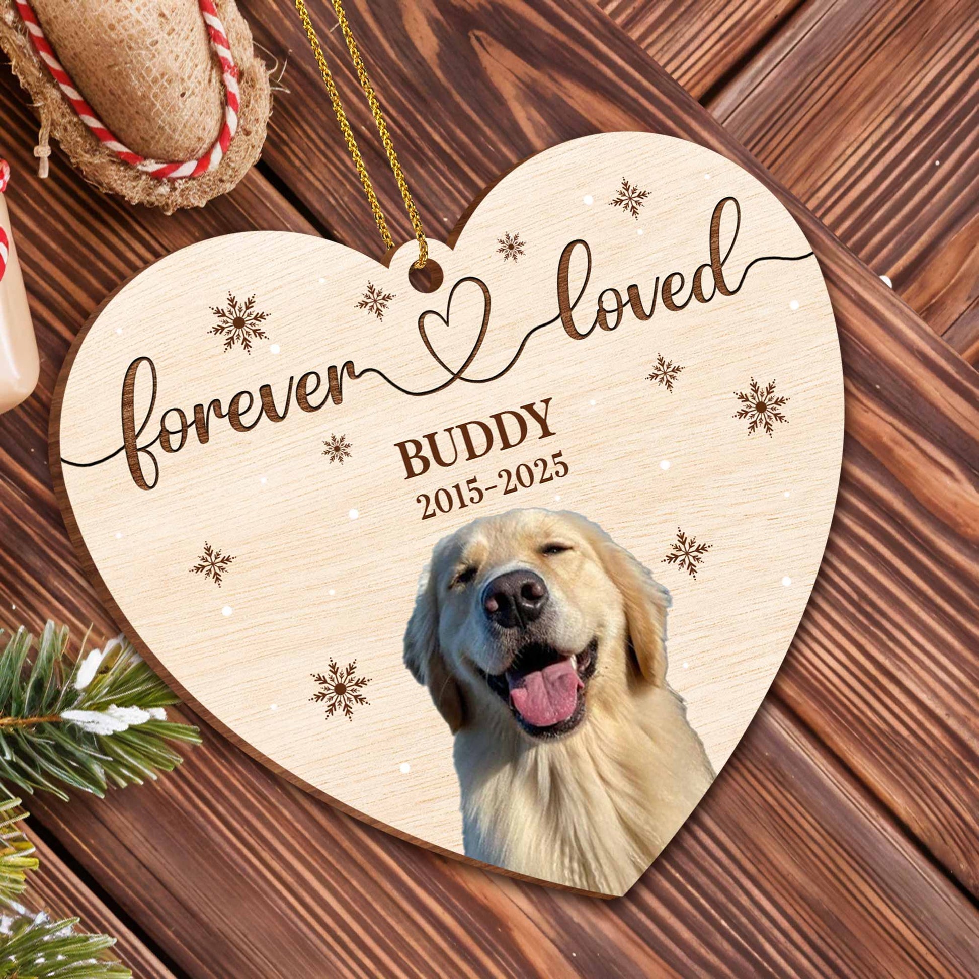 In Loving Memory Heart With Dog