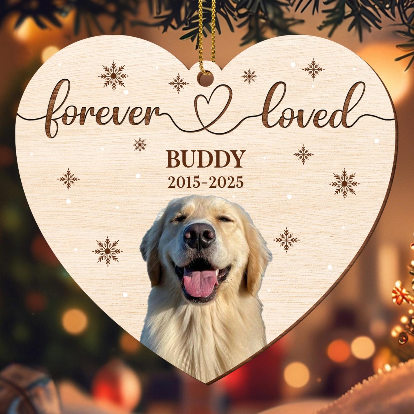 In Loving Memory Heart With Dog