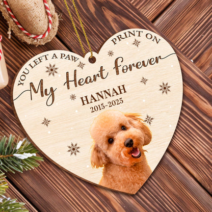 In Loving Memory Heart With Dog