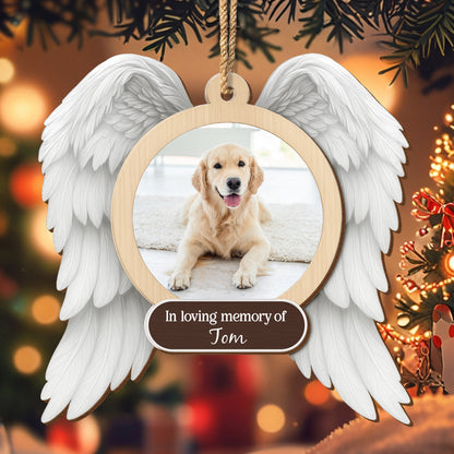 In Loving Memory Of, Angel Wings With Dog