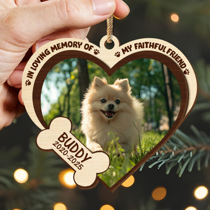 In Loving Memory Of My Faithful Friend, Paws And Heart Design