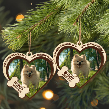 In Loving Memory Of My Faithful Friend, Paws And Heart Design