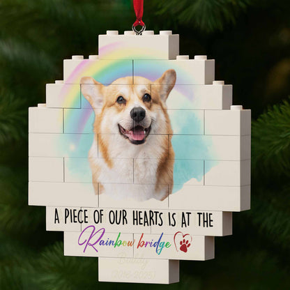 A Piece Of My Heart Is At The Rainbow Bridge, Dog And Rainbow