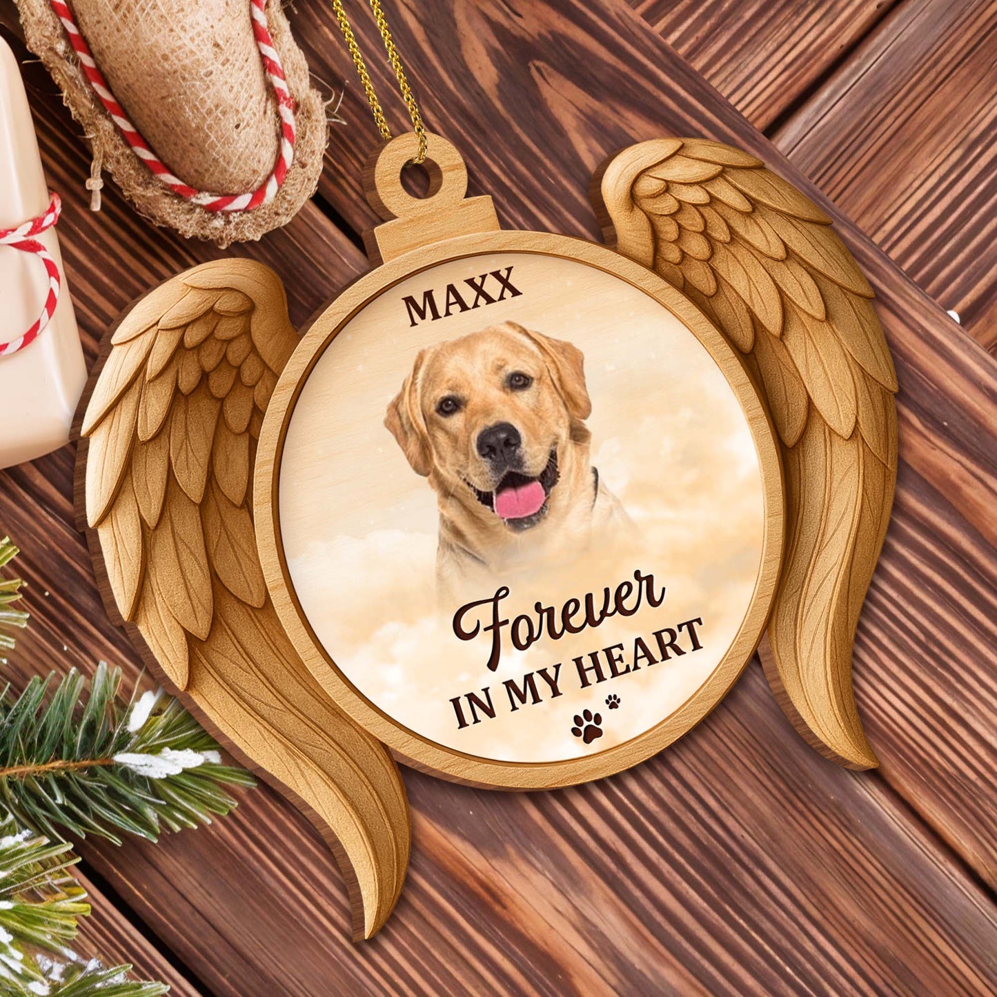 Forever In My Heart, Dog Angel Wings Ornament