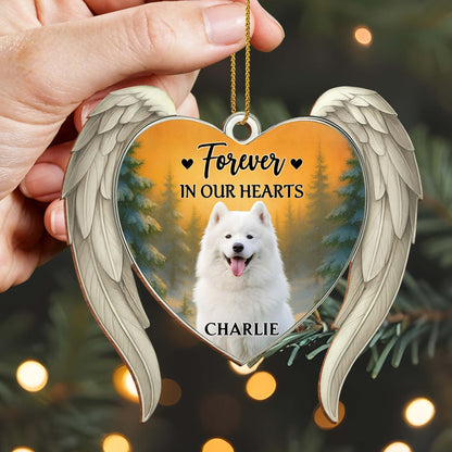 Forever In Our Hearts Angel Wings And Dog
