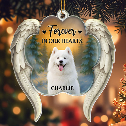Forever In Our Hearts Angel Wings And Dog