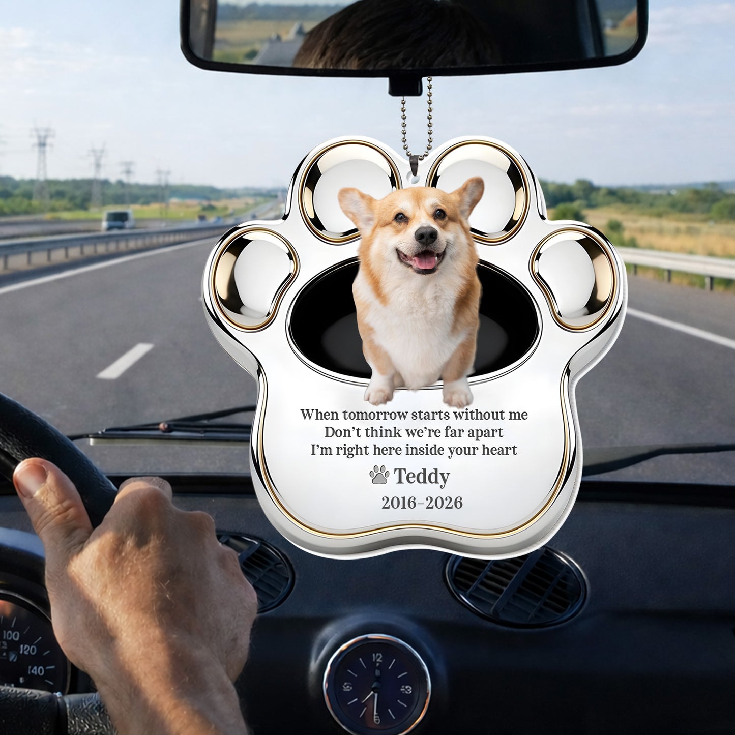 When Tomorrow Starts Without Me, Dog Paw Print Design