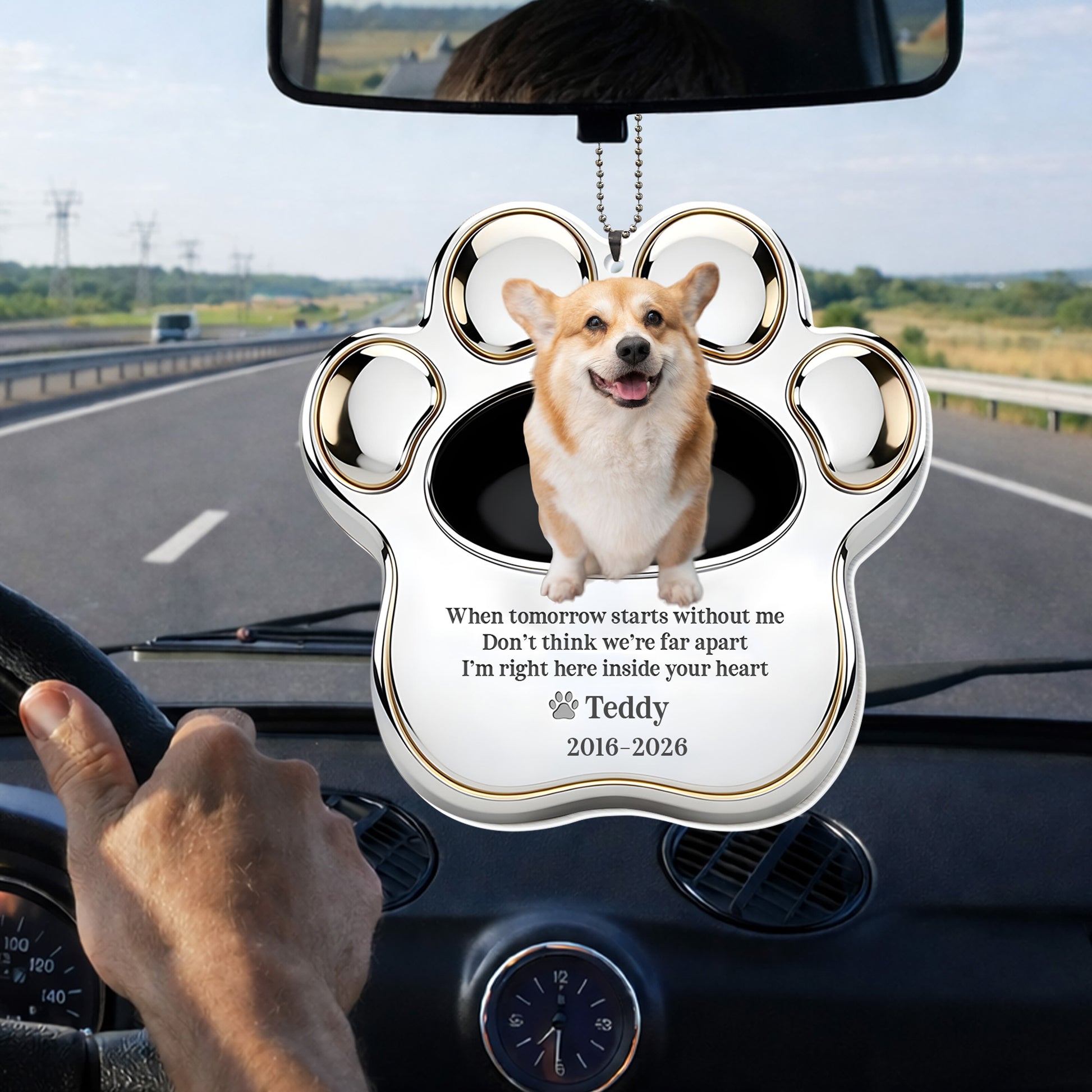 When Tomorrow Starts Without Me, Dog Paw Print Design