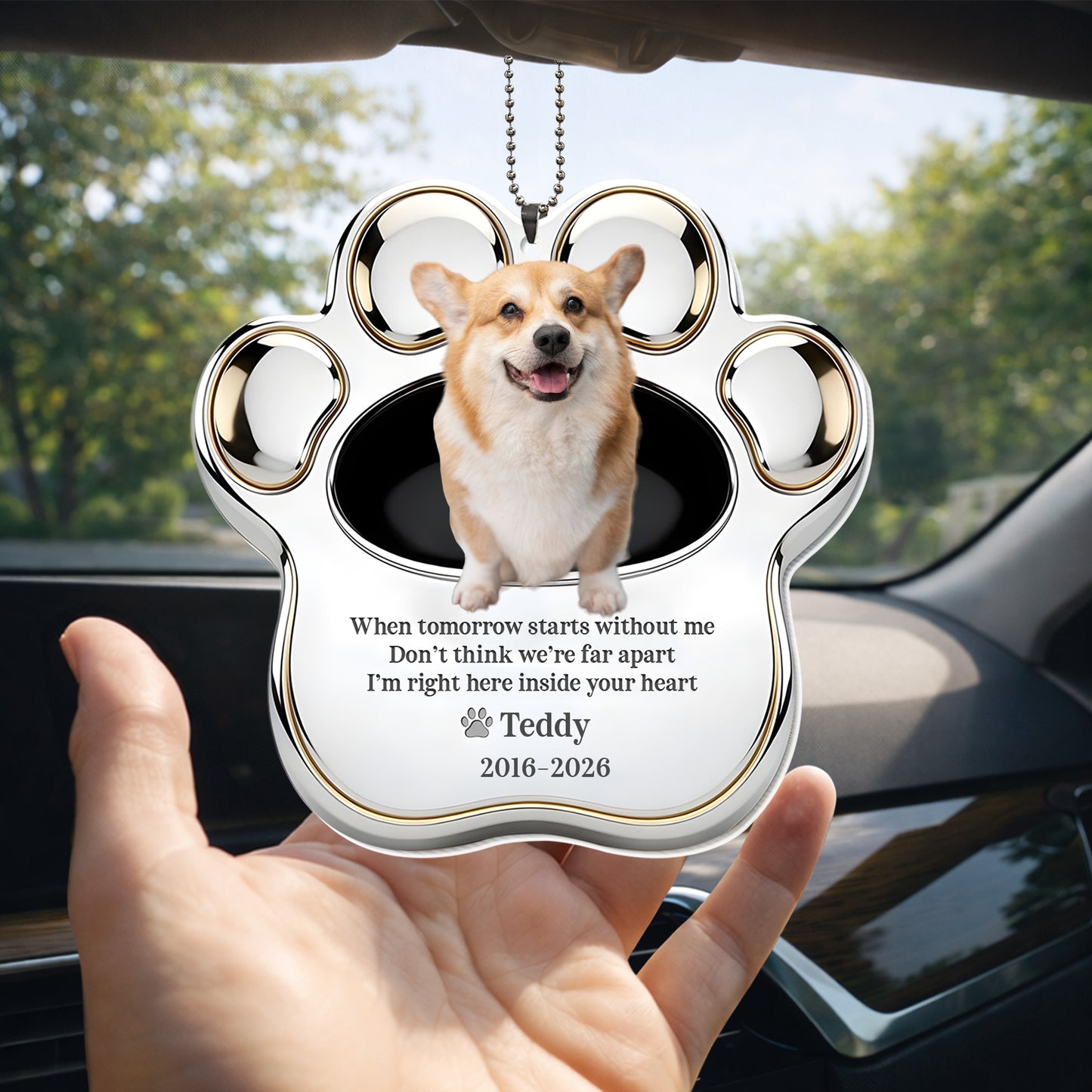 When Tomorrow Starts Without Me, Dog Paw Print Design