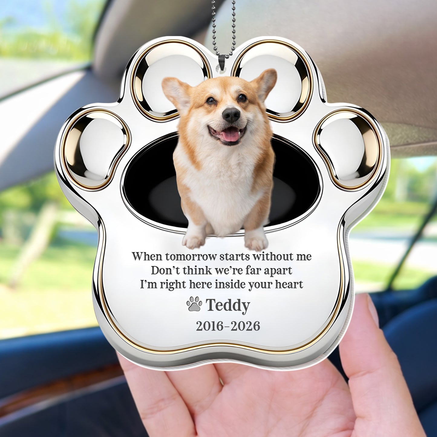 When Tomorrow Starts Without Me, Dog Paw Print Design