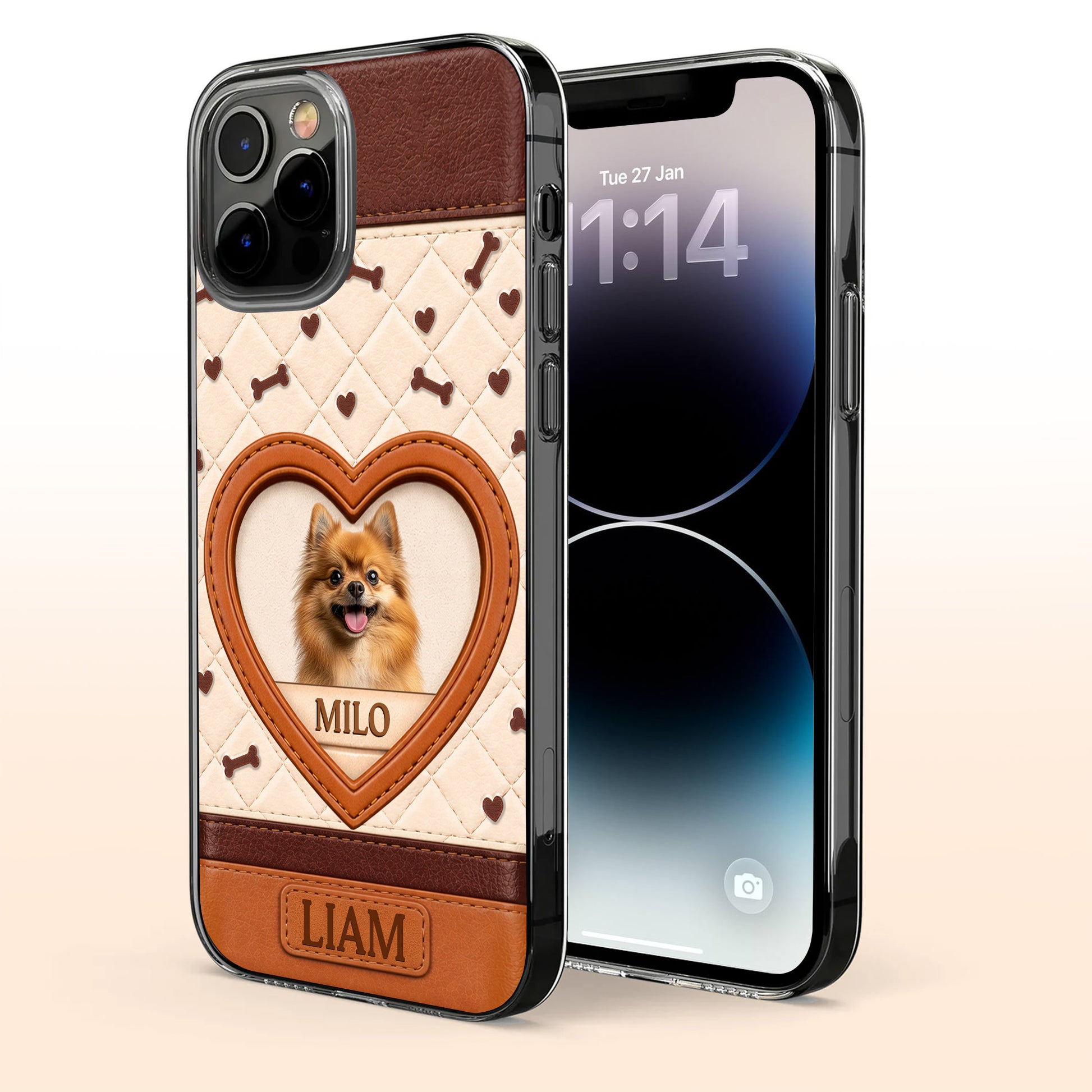 Always In My Heart Dog Photo With Bones And Hearts