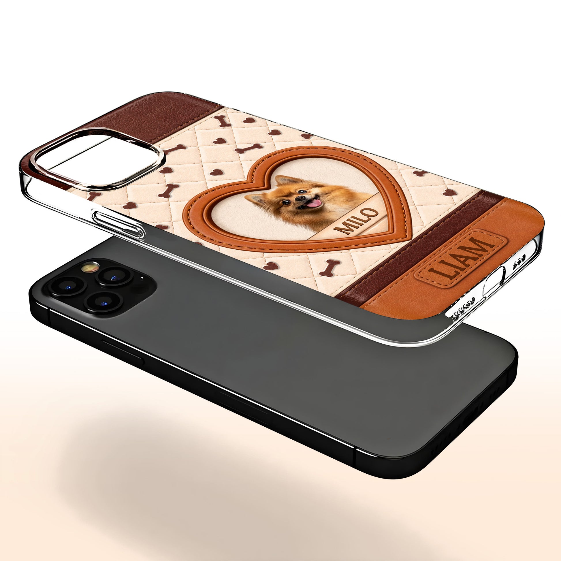 Always In My Heart Dog Photo With Bones And Hearts