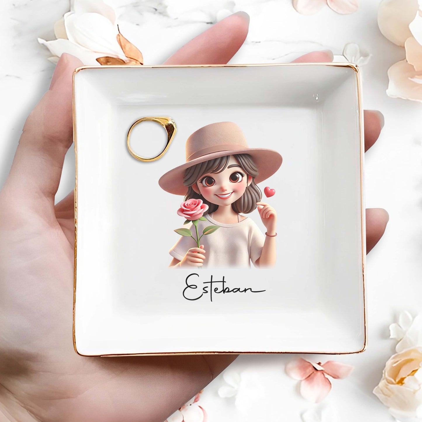 Life Is Beautiful With You Custom Jewelry Dish