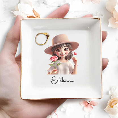 Life Is Beautiful With You Custom Jewelry Dish