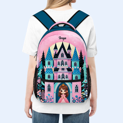 Castillo de princesas - Mochila personalizada personalizada - QCUS018_CB