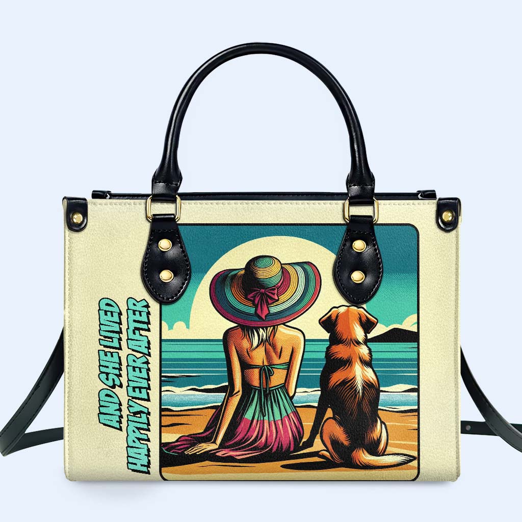 Arte y texto personalizados para mascotas - Su bolso de cuero exclusivo - QCUSTOM02 