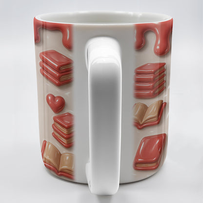 Just A Girl Who Loves Books, Hearts and Books Design