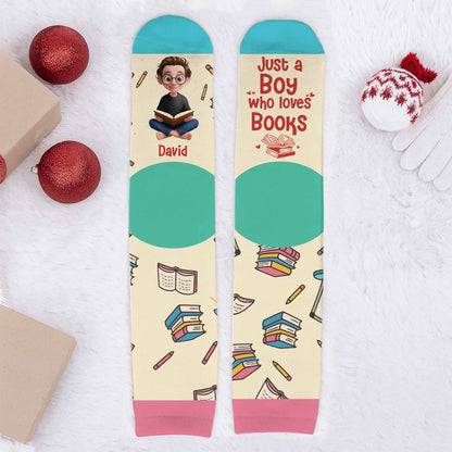 Just A Girl Who Loves Books, Fun Reading Socks