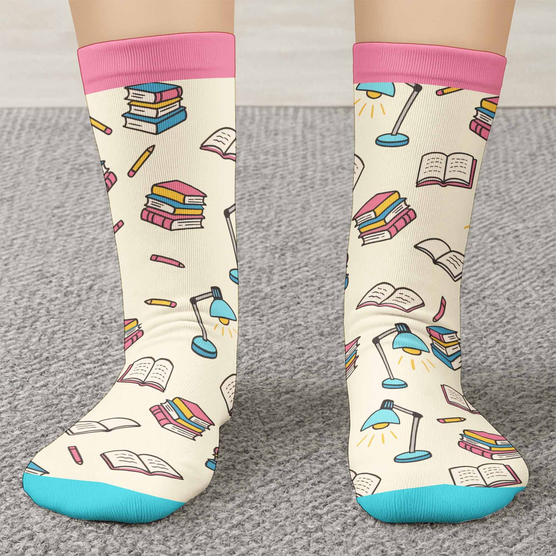Just A Girl Who Loves Books, Fun Reading Socks