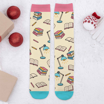 Just A Girl Who Loves Books, Fun Reading Socks