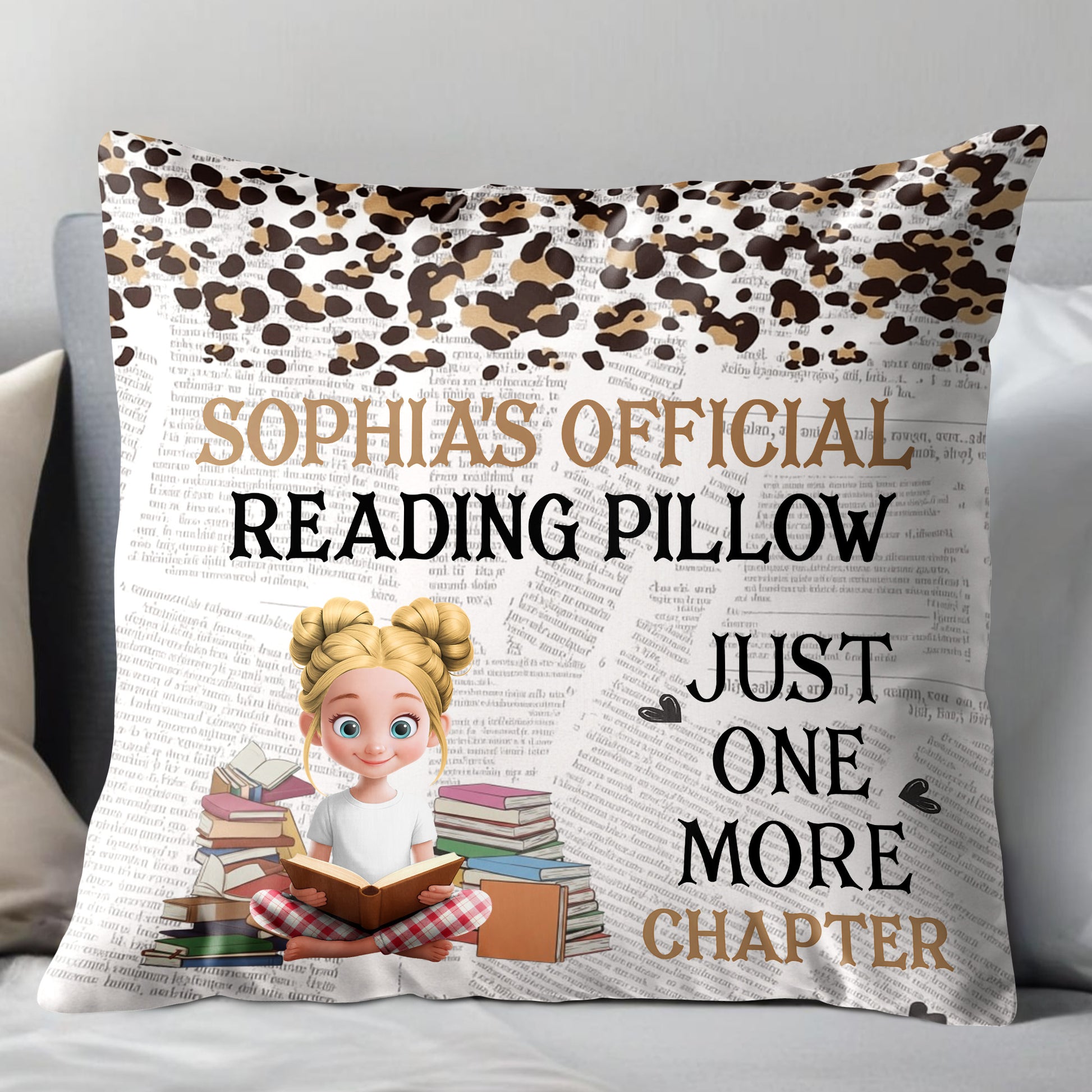 Official Reading Pillow, Just One More Chapter, Books