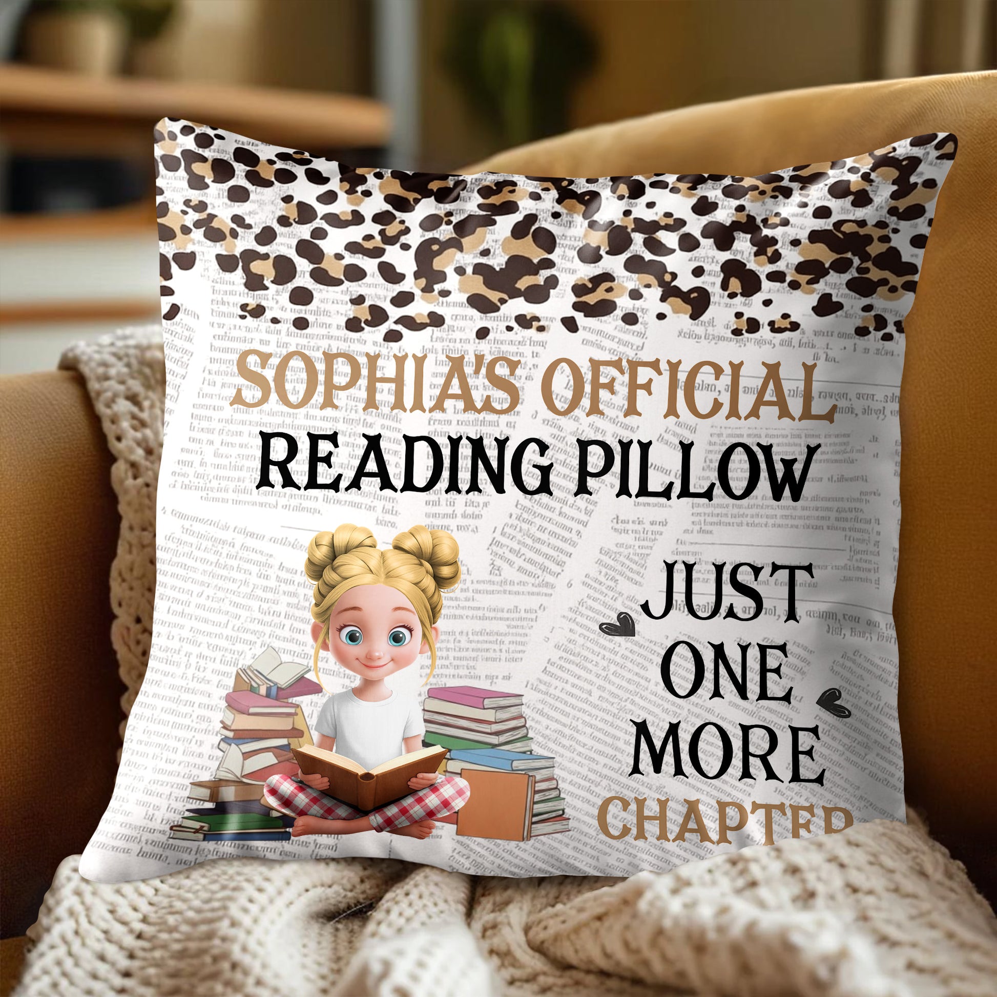 Official Reading Pillow, Just One More Chapter, Books