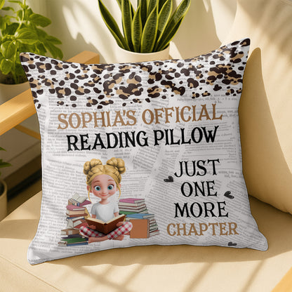 Official Reading Pillow, Just One More Chapter, Books