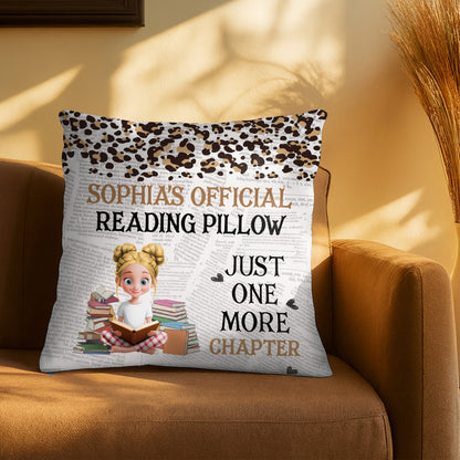 Official Reading Pillow, Just One More Chapter, Books