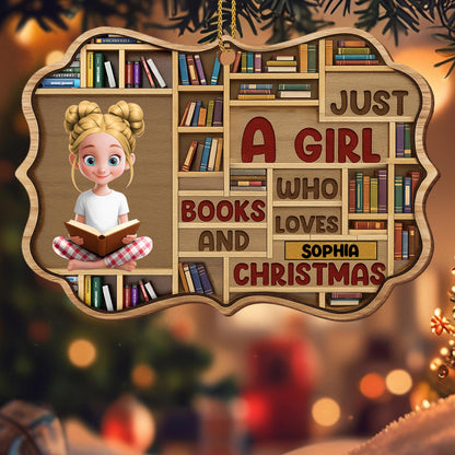 Just A Girl Who Loves Books And Christmas
