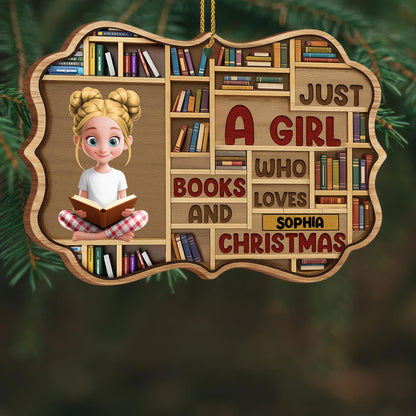 Just A Girl Who Loves Books And Christmas