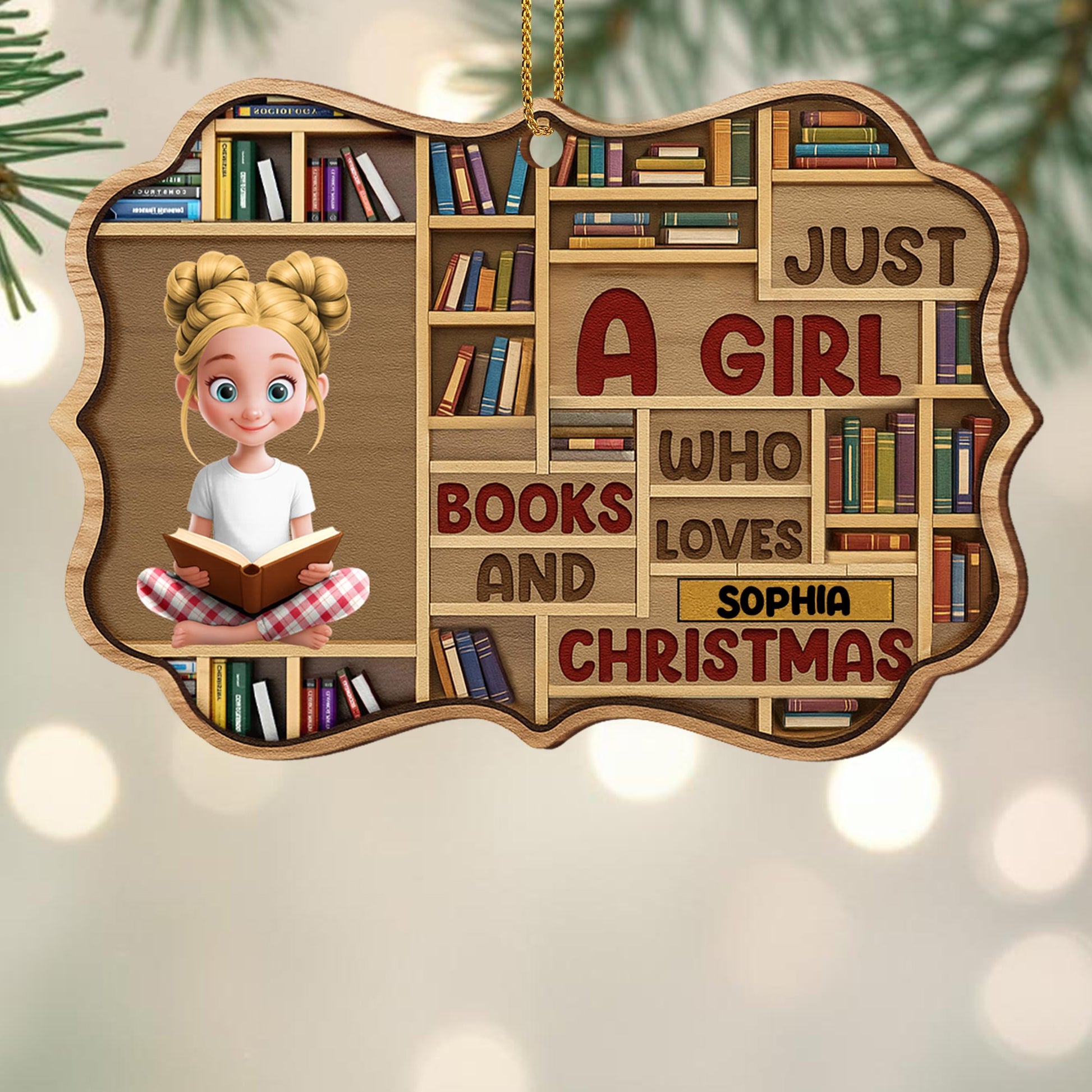 Just A Girl Who Loves Books And Christmas