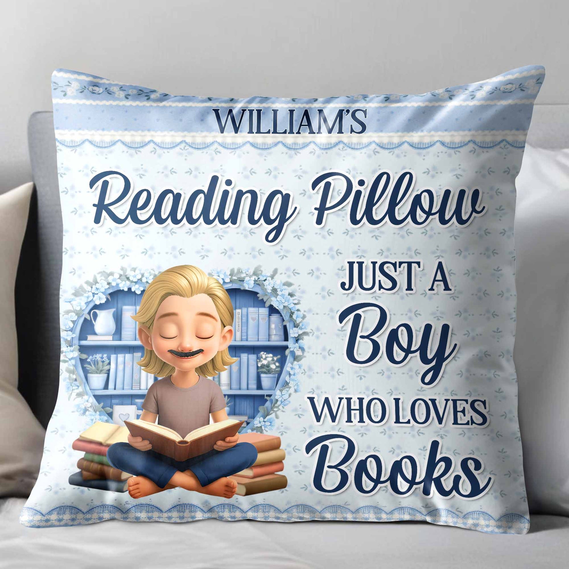 Reading Pillow, Just A Girl Who Loves Books