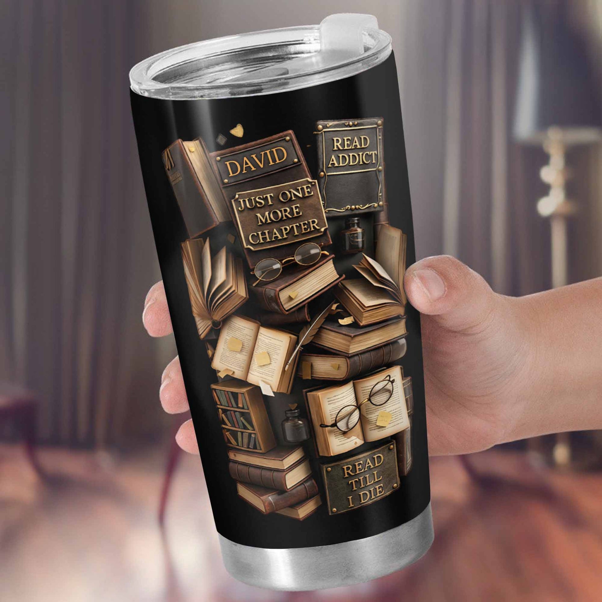 Just One More Chapter Read Addict Vintage Books And Glasses