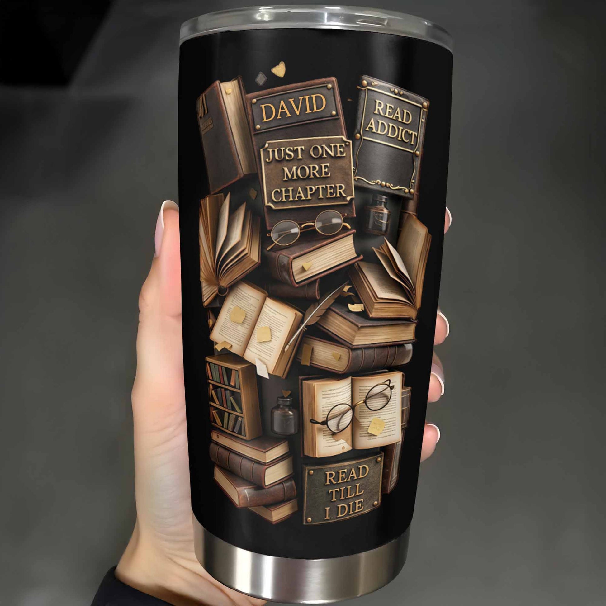 Just One More Chapter Read Addict Vintage Books And Glasses