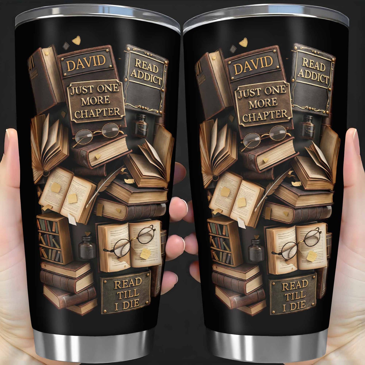 Just One More Chapter Read Addict Vintage Books And Glasses