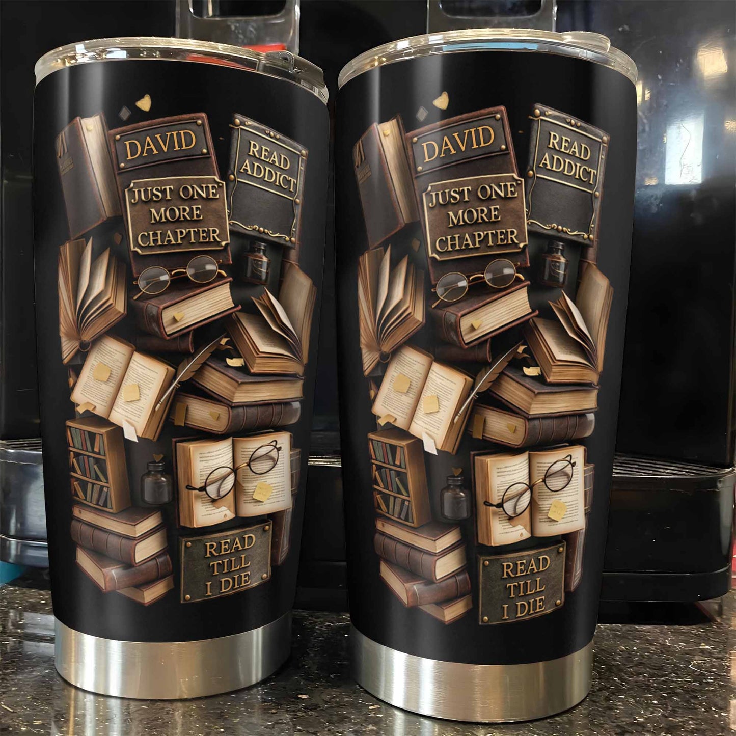 Just One More Chapter Read Addict Vintage Books And Glasses