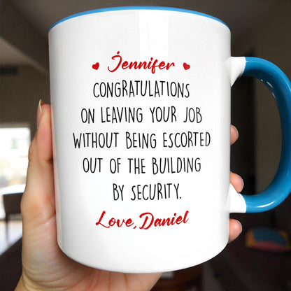 F*cking Quitter Oops, I Mean Happy Retirement, Text and Heart